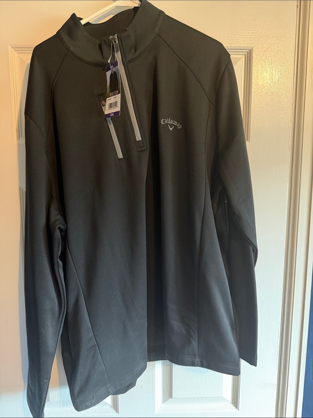 Callaway Black Men's Performance Quarter-Zip Pullover Jacket